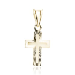 Cruciulita argint placată cu aur galben DiAmanti K0068G-DIA (Argint 925‰ 0,6 g.)